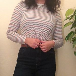 Striped crop top